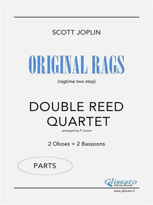 cover image of Original Rags--Double Reed Quartet (parts)